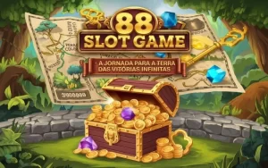 on image text '88 Slot Game: A Jornada para a Terra das Vitórias Infinitas'