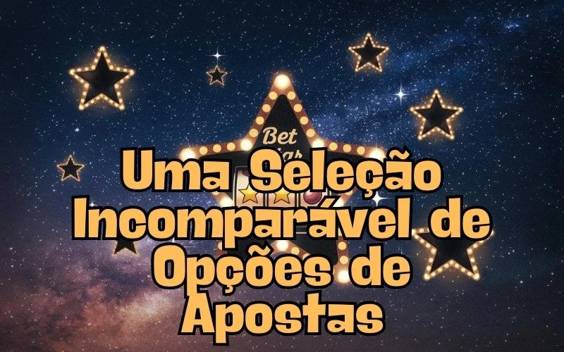 on image text 'Uma Seleção Incomparável de Opções de Apostas'