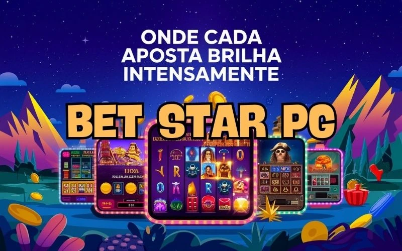 on image text 'Bet Star PG: Onde Cada Aposta Brilha Intensamente'