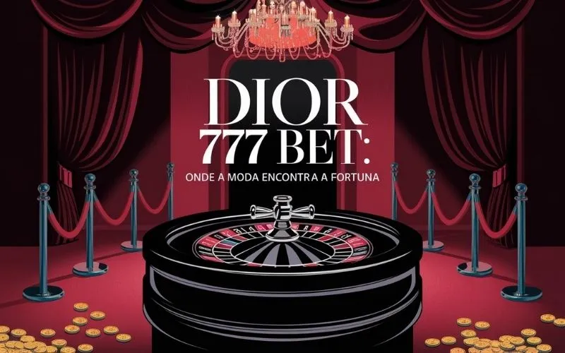 on image text 'Dior 777 Bet: Onde a Moda Encontra a Fortuna'