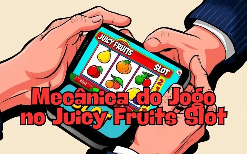 on image text 'Mecânica do Jogo no Juicy Fruits Slot'