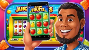 on image text 'JUICY FRUITS SLOT'