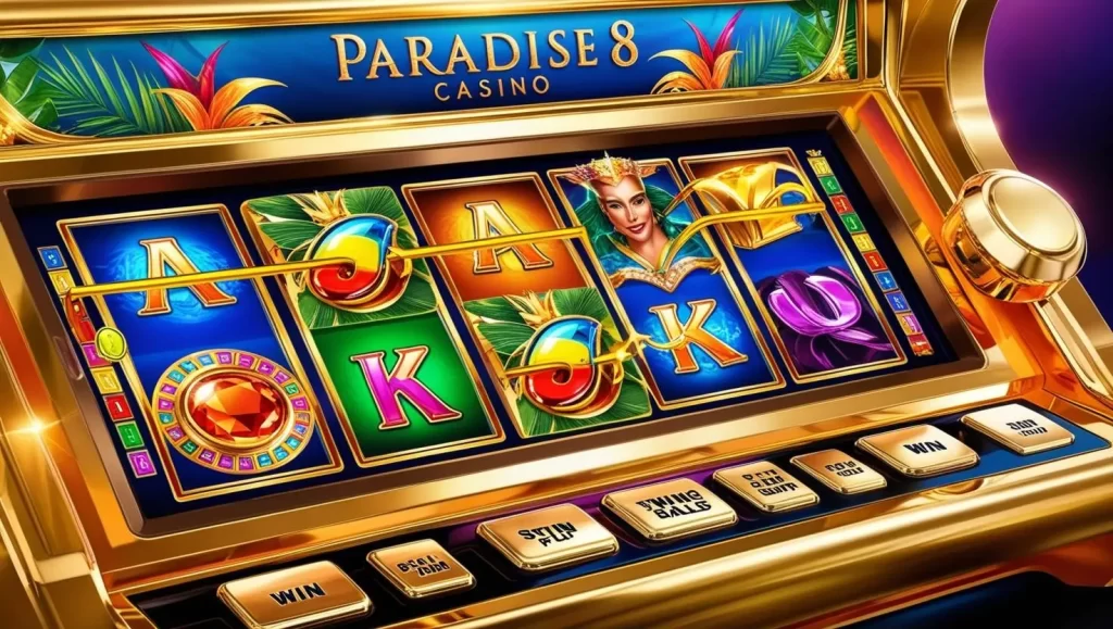 on image text 'PARADISE 8 CASINO'