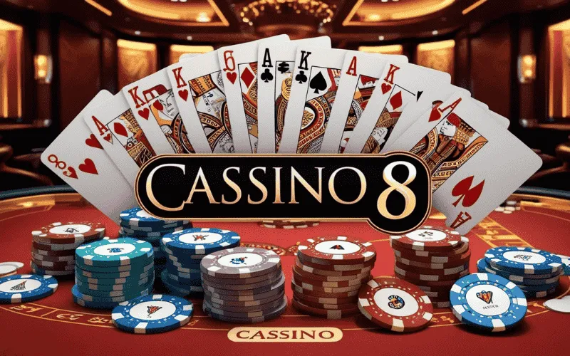 on image text 'CASSINO 8'